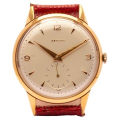Zenith manual winding gold watch