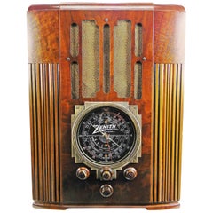 Radio à tubes Bluetooth Zenith Modèle 9-S-30 Tombstone '1936' Art Déco