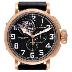Zenith Montre d'Aeronef Type 20 Tourbillon Rose Gold Titanium Watch 87.2430.4035