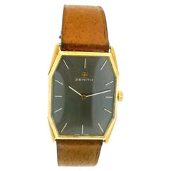 Zenith Octagonal 18k Yellow Gold Taupe Dial Men's Watch
