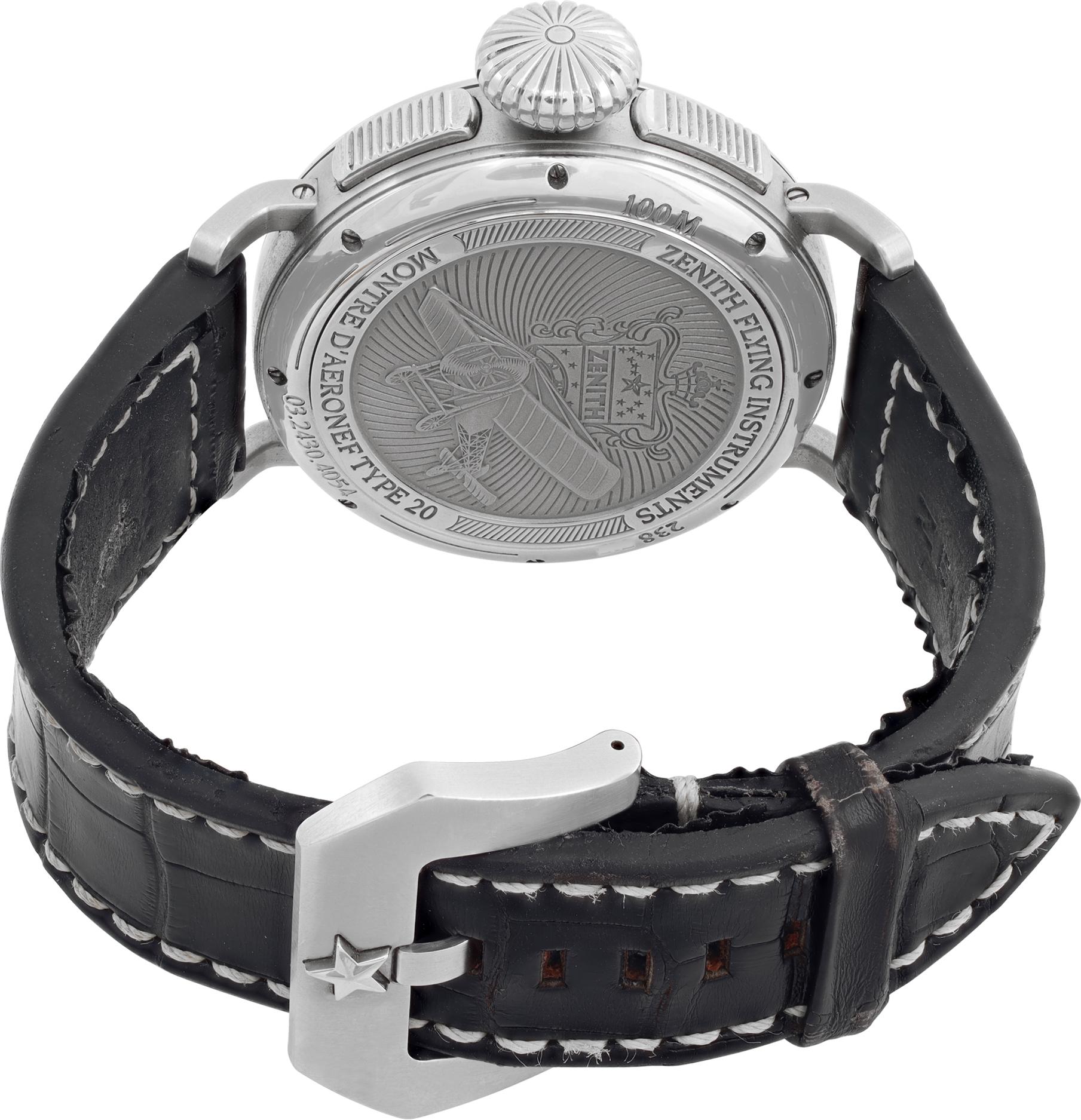  Zenith Pilot Montre d'Aéronef Type 20 Annual Calendar Chronograph Wristwatch Pour hommes 