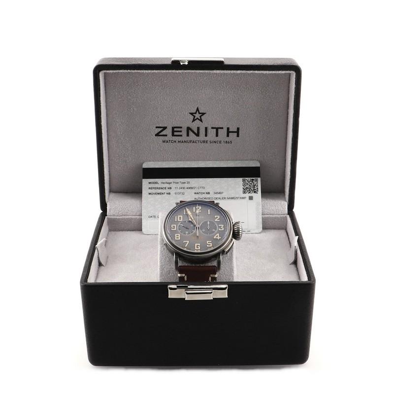 Condition: Damaged. Moderate scratches and wear throughout.  Wear and scratches on case and strap.
Accessories: Box, Authenticity Card
Measurements: Case Size/Width: 45mm, Watch Height: 14mm, Band Width: 23mm, Wrist circumference: 8.0