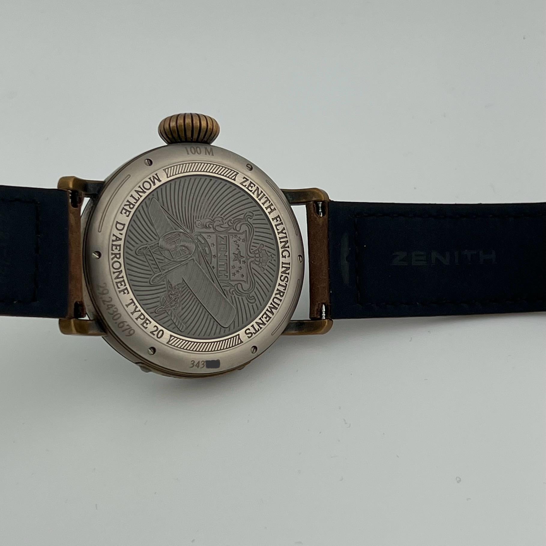 Zenith Pilot Typ 20 Extra Special 29.2430.679 45mm Bronze Automatik Box Booklet im Angebot 7