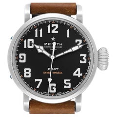 Zenith Pilot Type 20 Extra Special Steel Black Dial Mens Watch 03.2430.3000