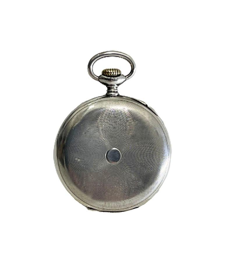 Zenith pocket watch Grand Prix Paris, 1900

A Swiss pocket watch marked Zenith and 0,800 ( silver 800)
A triple case with outside silver and on the inner plate marked Grand Prix Paris, 1900
With black numbered plate and also 24 hour outer