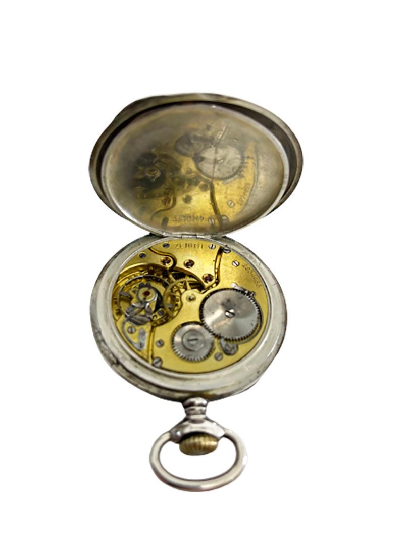 Swiss Zenith Pocket Watch Grand Prix Paris, 1900 For Sale