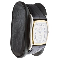 Zenith Rare Two Tone 18Kt Gold  Art Deco Watch circa 1930's for Favre Leuba