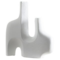 Zenith Sculpture, Handmade Organic Shape in White