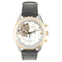 Zenith SS & 18k Roségold El Primero Chronomaster Offene Gangreserve