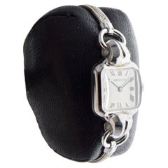 Zenith Stainless Steel Art Deco Ladies Watch circa 1940's