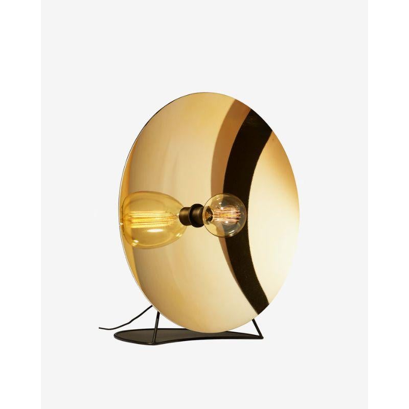 French Zénith Table Light, Gold & Large by Radar For Sale