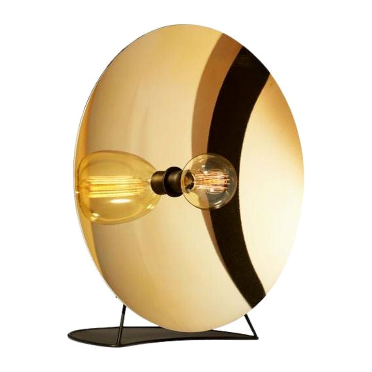 Zénith Table Light, Gold & Large by Radar For Sale