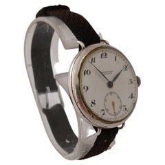 Montre Zenith Vintage Rare WW2 Zenith Chronometer Military Sterling Silver WATCH