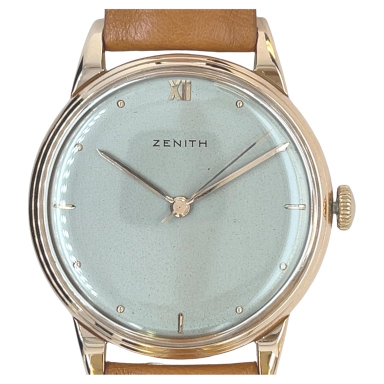 Zenith Watch in 18-Carat Pink Gold For Sale at 1stDibs pink