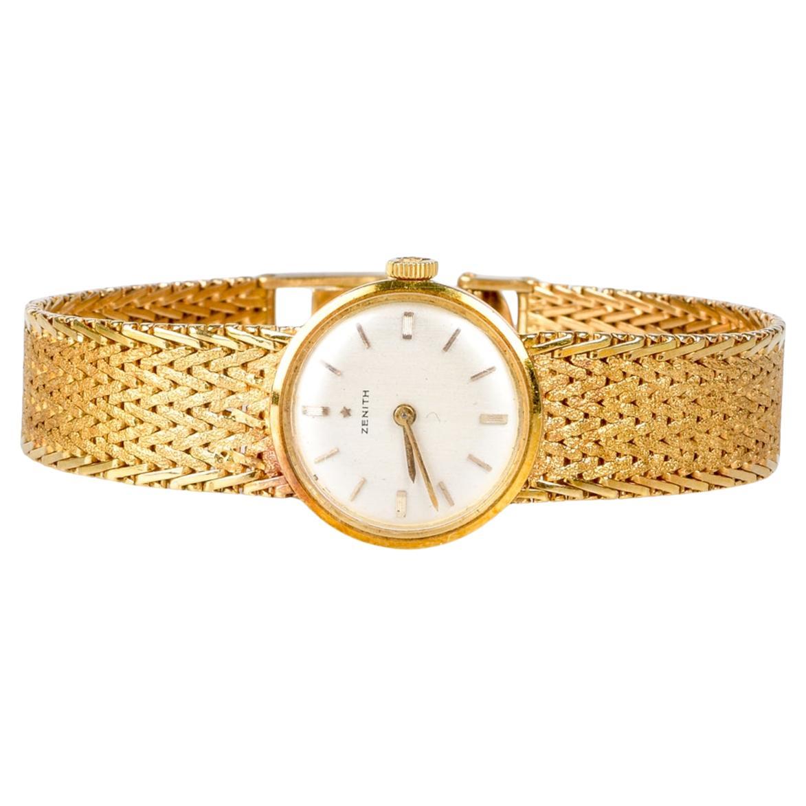 ZENITH watch in 18-carat yellow gold. 