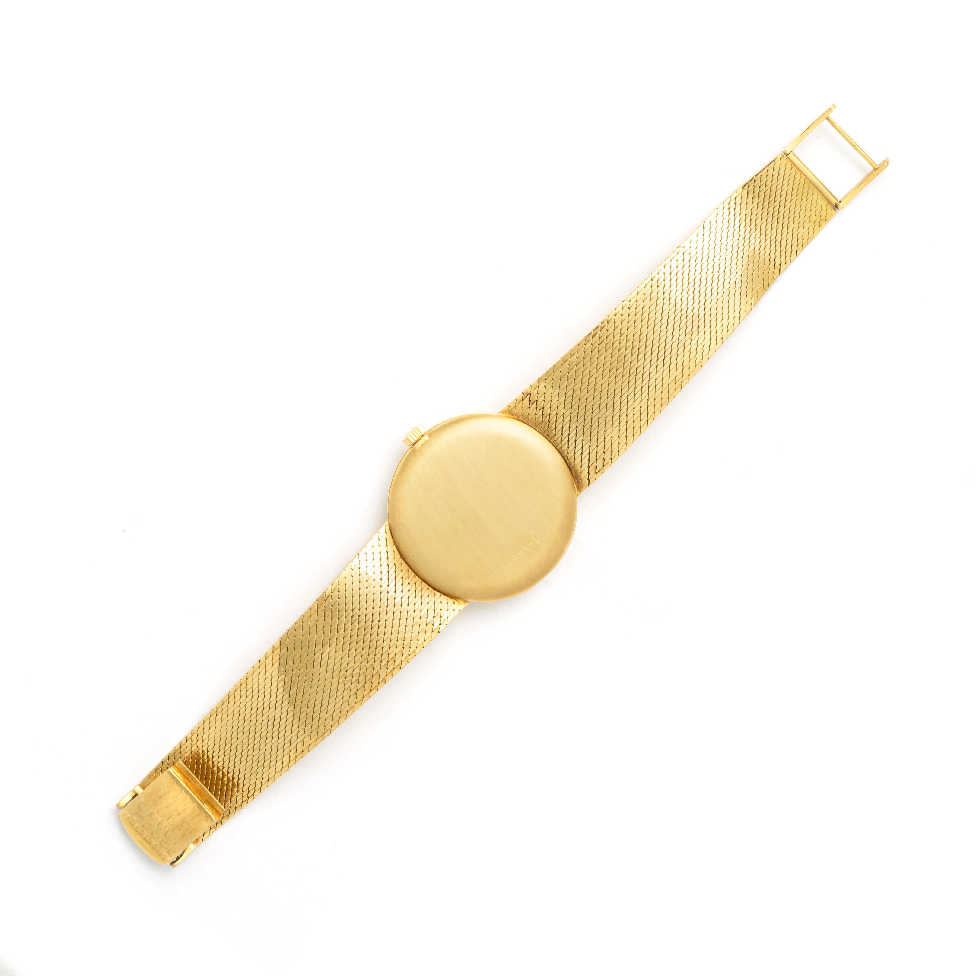 Zenith Yellow Gold 18K Wristwatch 1970S In Good Condition In Geneva, CH