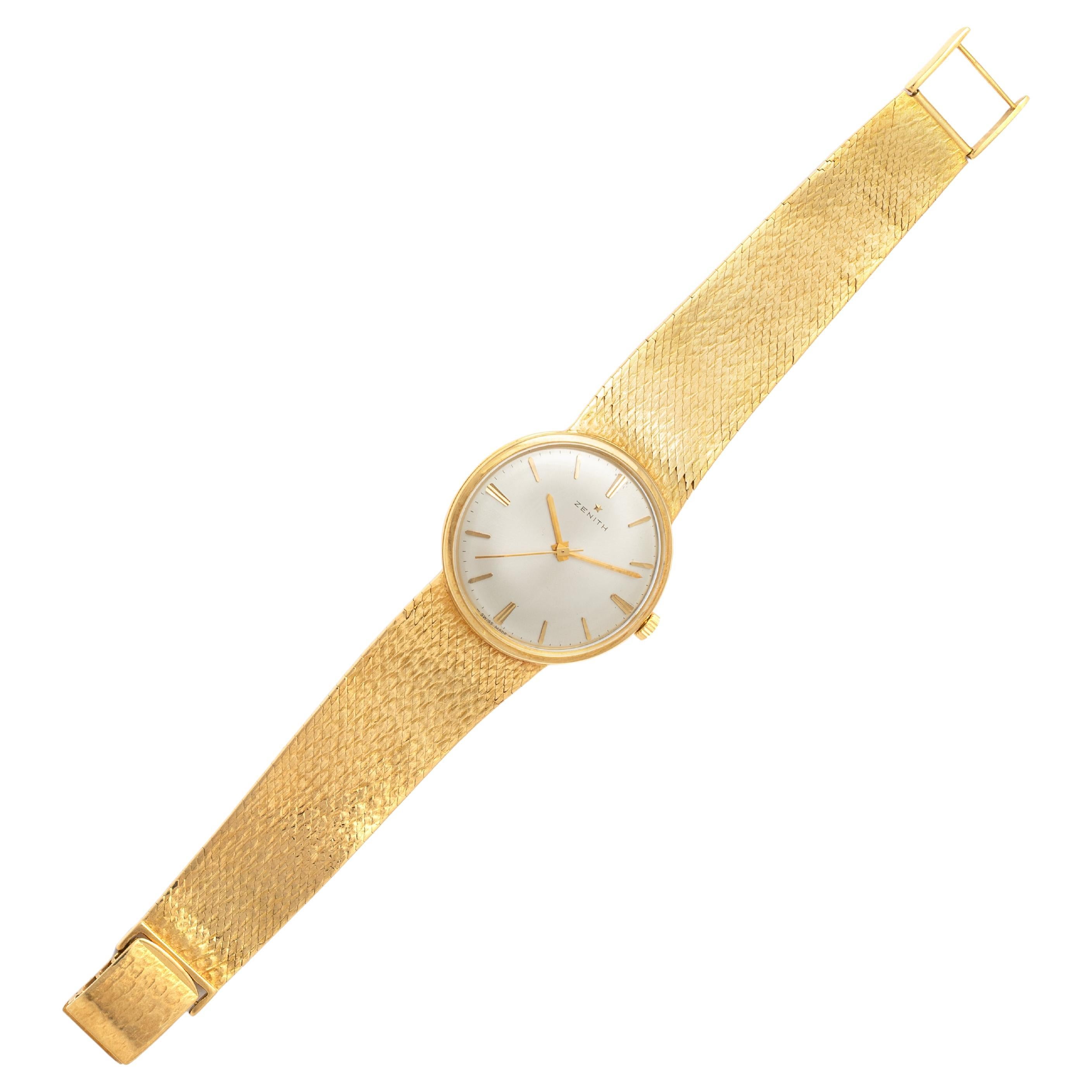 Zenith Yellow Gold 18K Wristwatch 1970S
