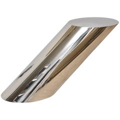 Zephyr J. Wade Beam for Brueton Stainless Steel Side Table Vintage