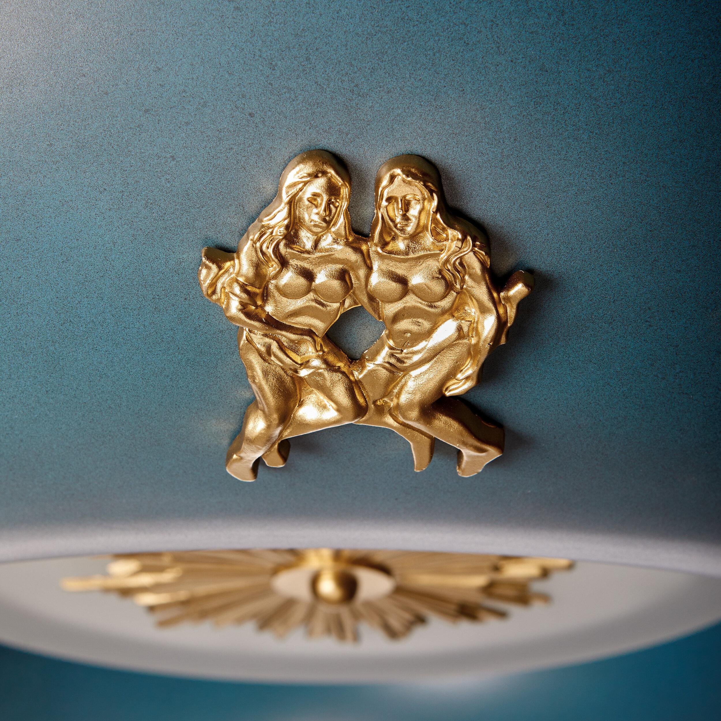 Contemporary Zephyr Zodiac Light in by David Duncan Studio For Sale
