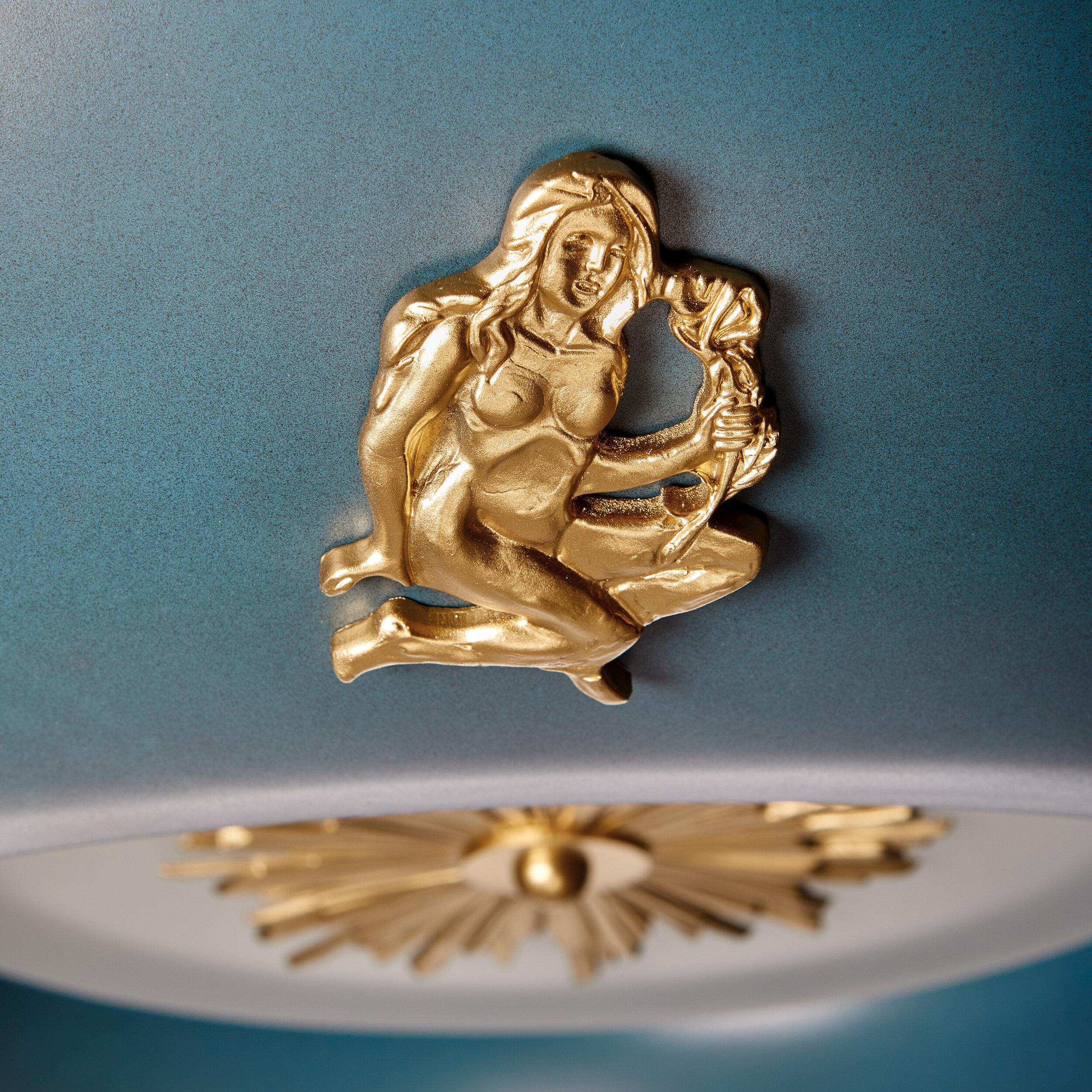 North American Zephyr Zodiac Light in by David Duncan Studio For Sale