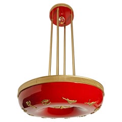 Zephyr Zodiac Light in Rembrandt Red by David Duncan Studio