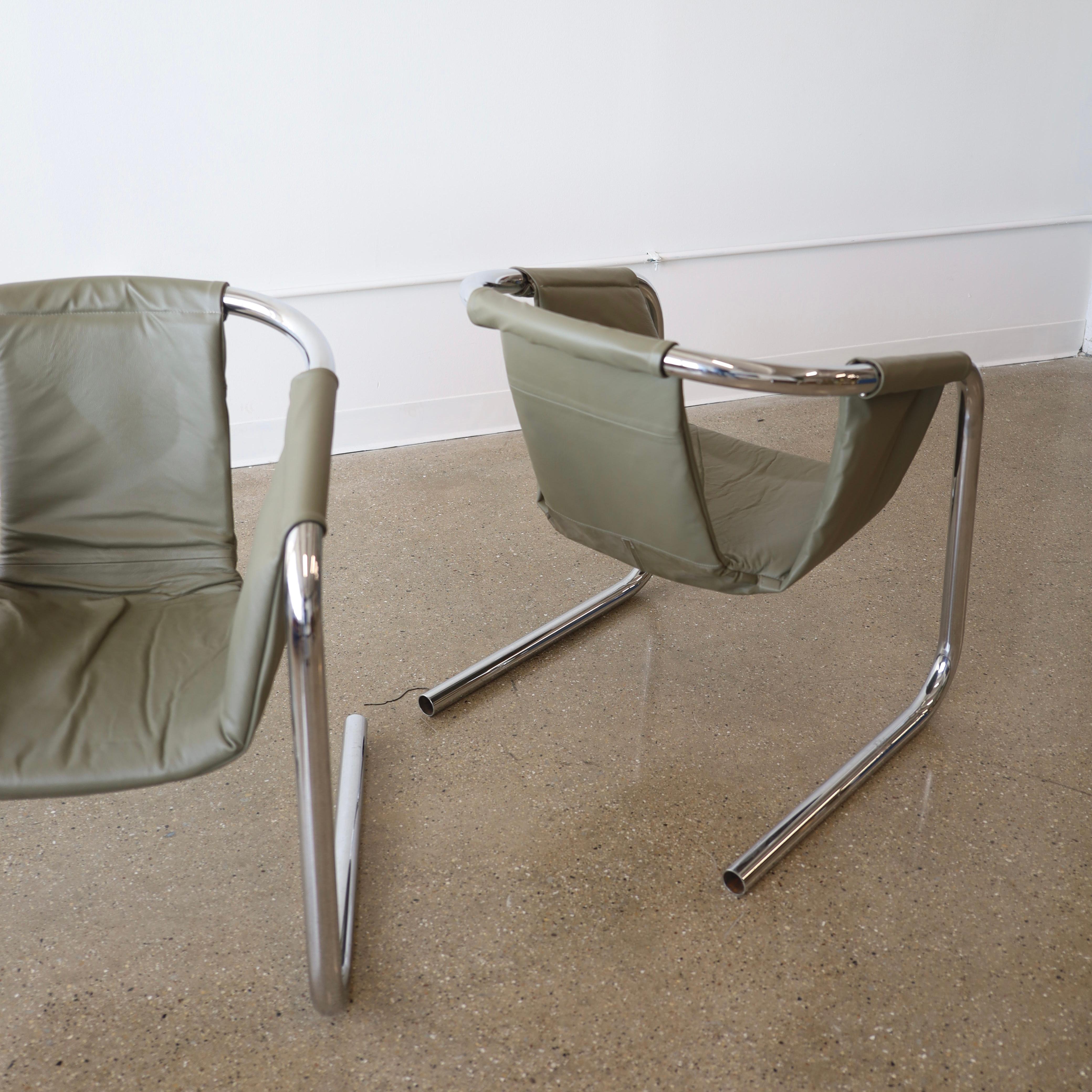 Mid-Century Modern Zermatt Side Chairs by Vecta, a pair