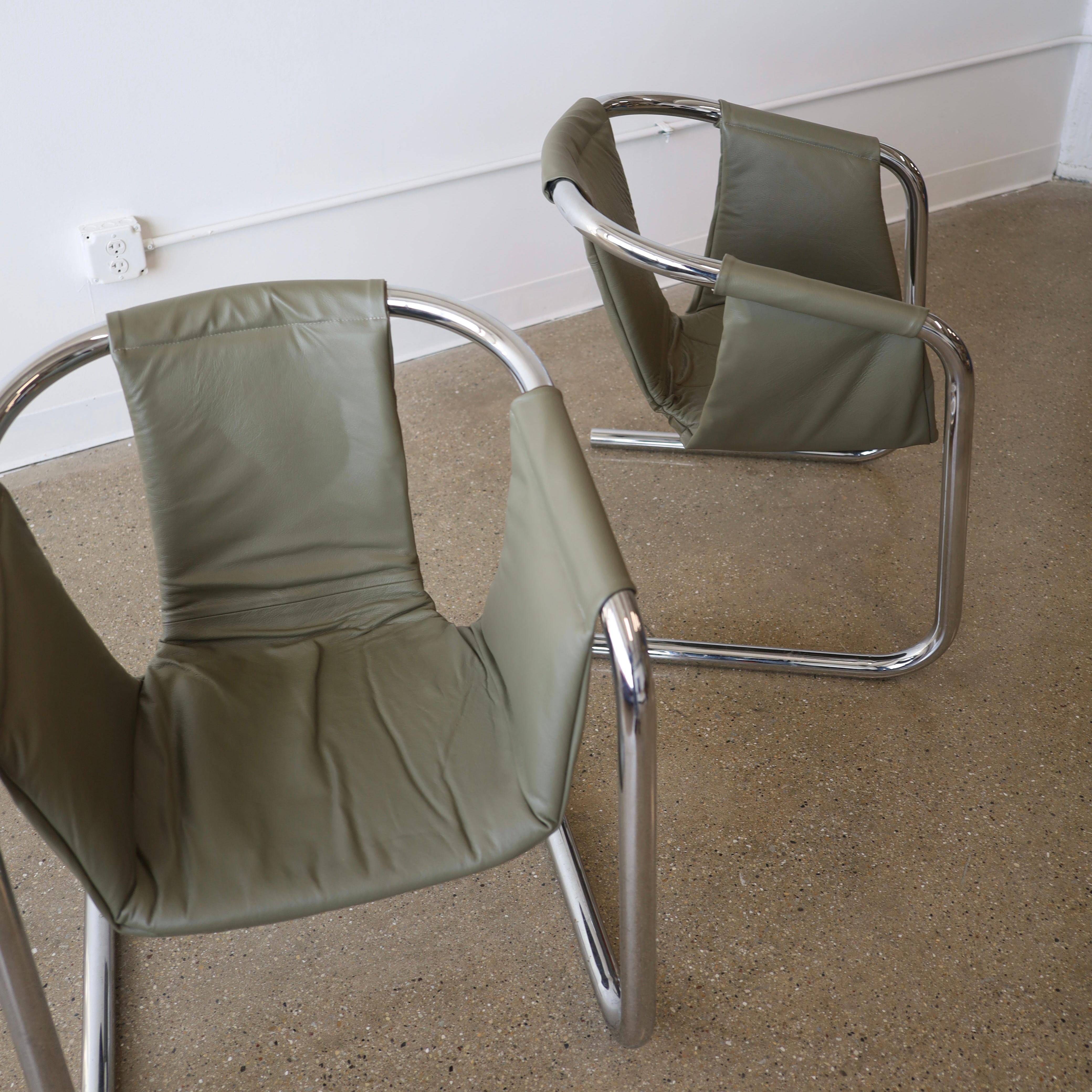 Late 20th Century Zermatt Side Chairs by Vecta, a pair