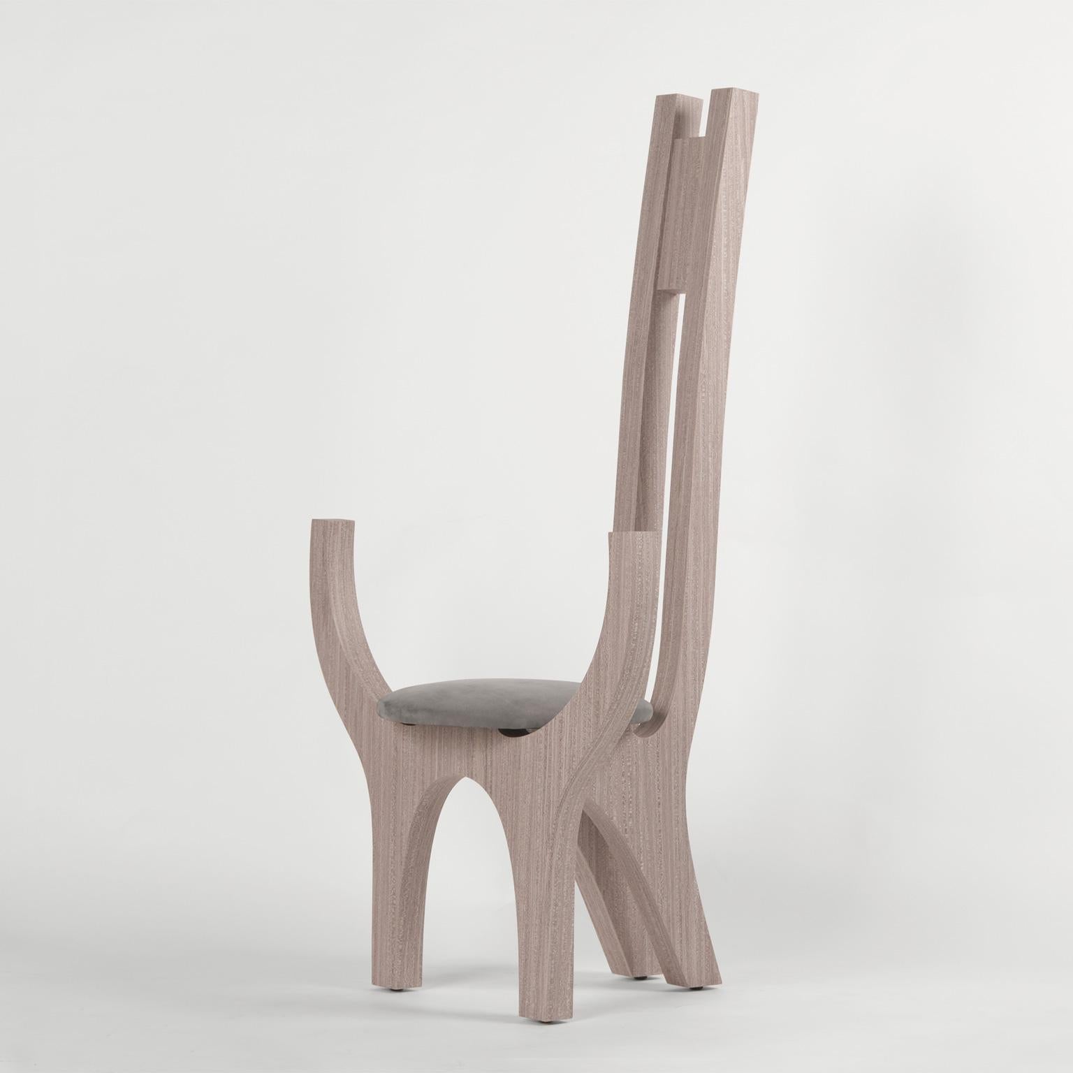 Zeitgenössischer Sessel aus Eschenholz in limitierter Auflage, Zero V2 von Edizione Limitata (21. Jahrhundert und zeitgenössisch) im Angebot