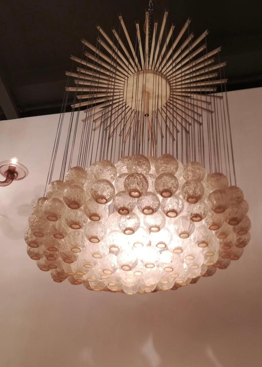 Italiano Lampadario in vetro di Murano Zero 4 Nuvola, 1970 in vendita