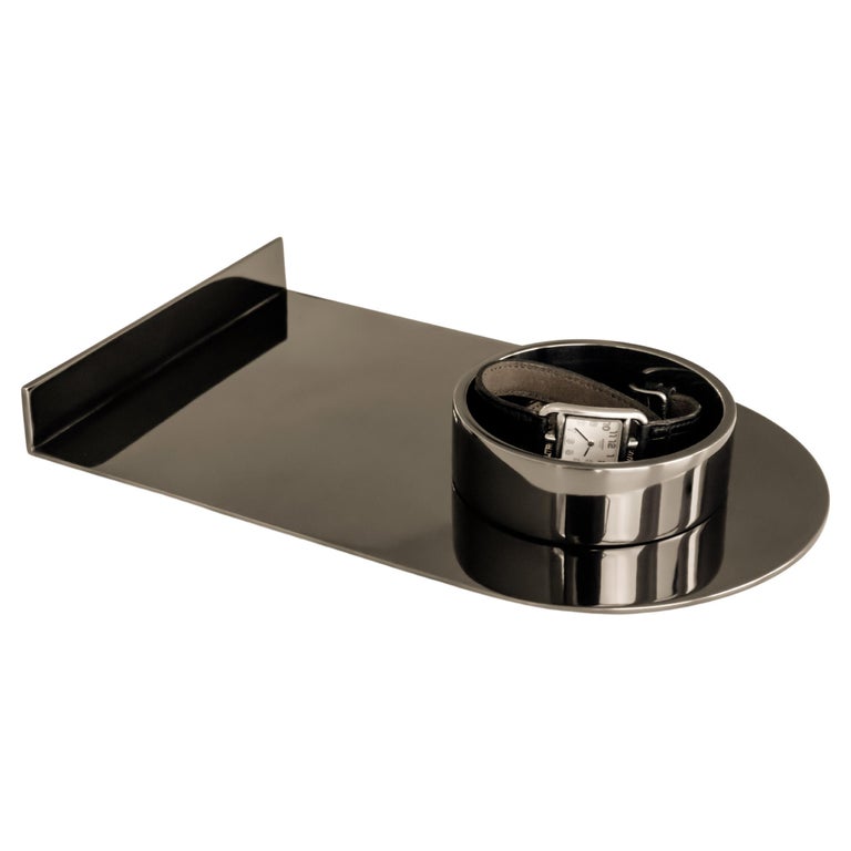 ZERO Black Nickel and Bronze Valet Tray by OA For Sale