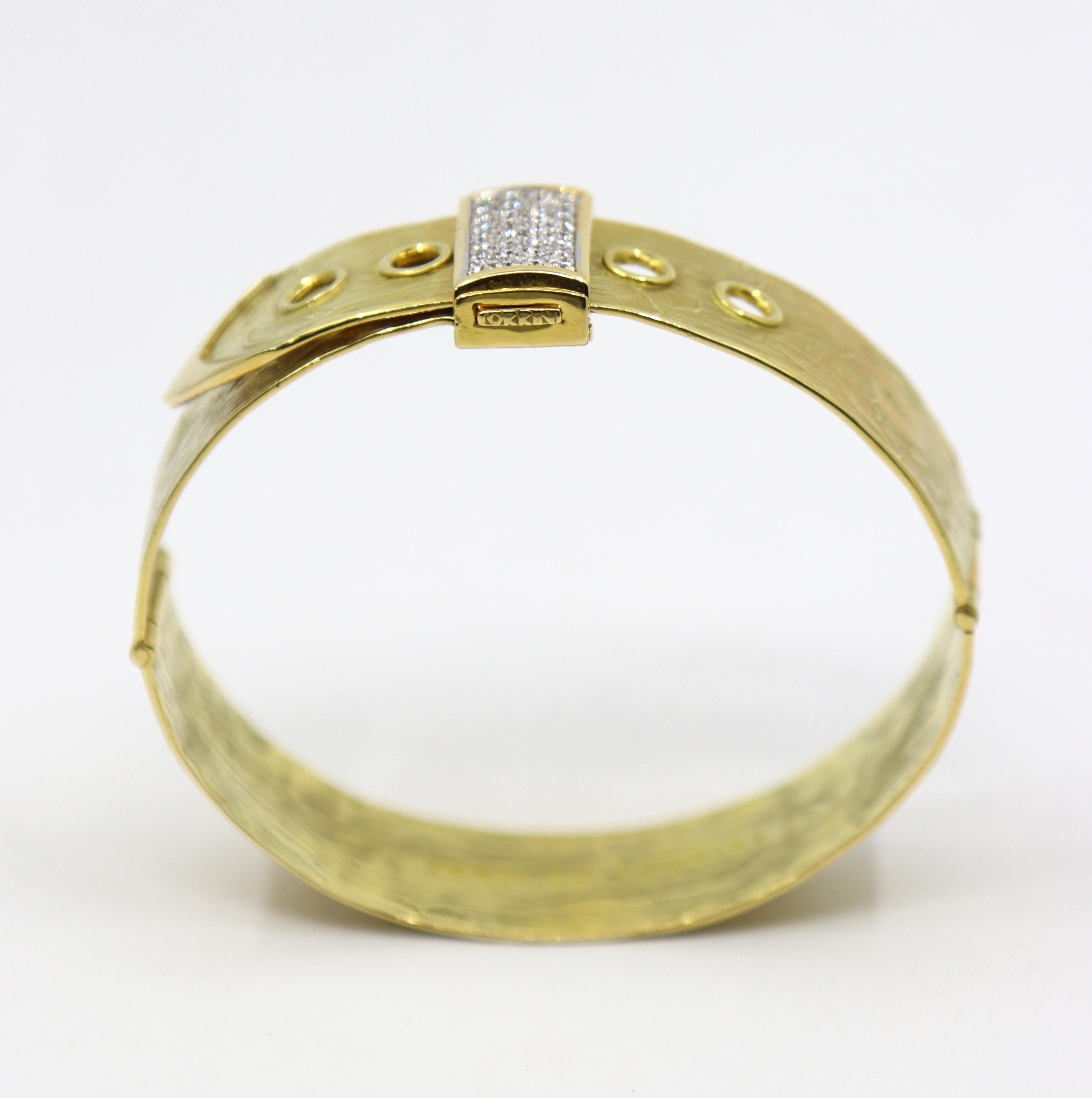 Zero by Torrini Bracelet ceinture en or 18K et diamants en vente 10