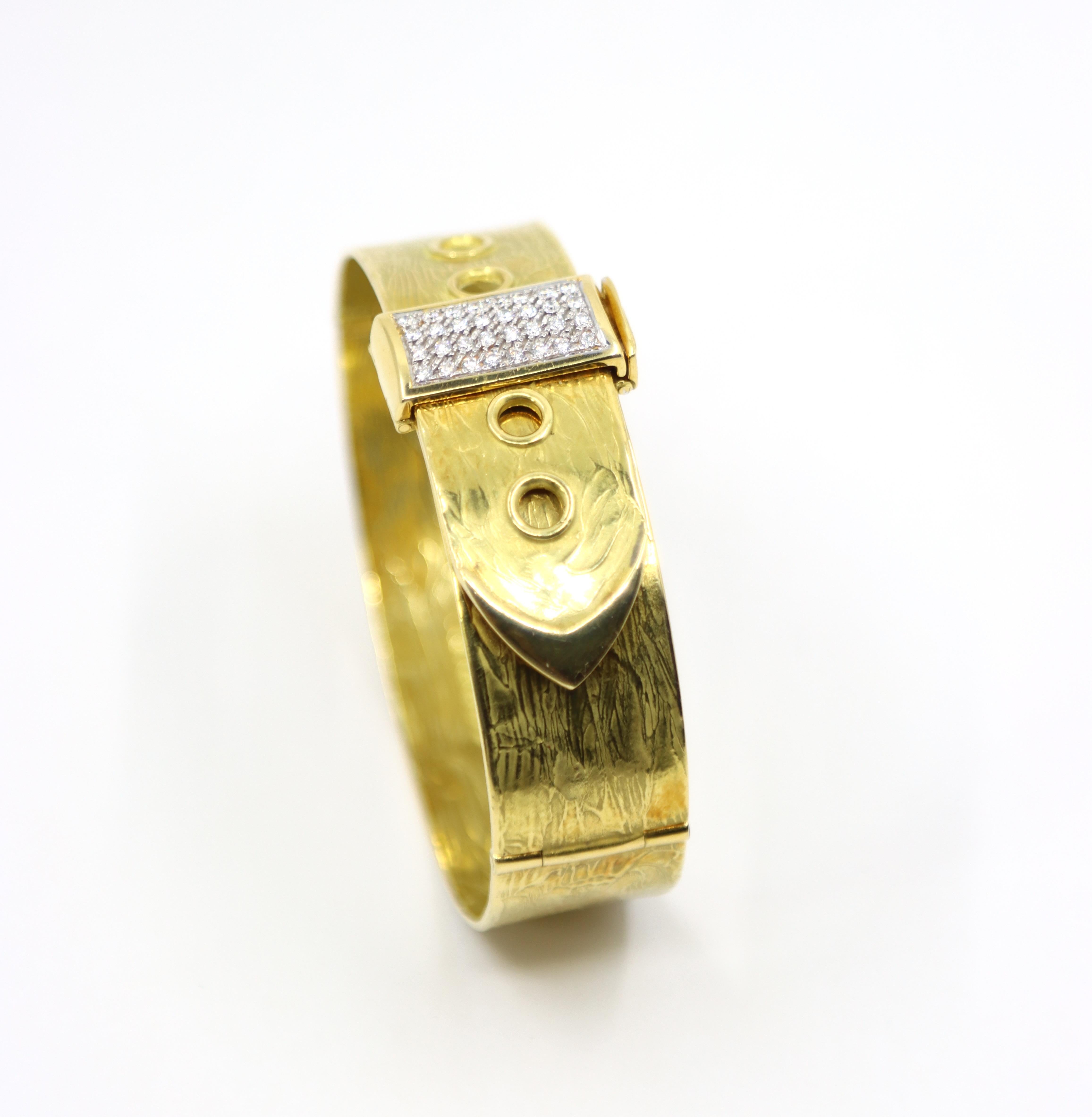 Zero by Torrini Bracelet ceinture en or 18K et diamants en vente 11