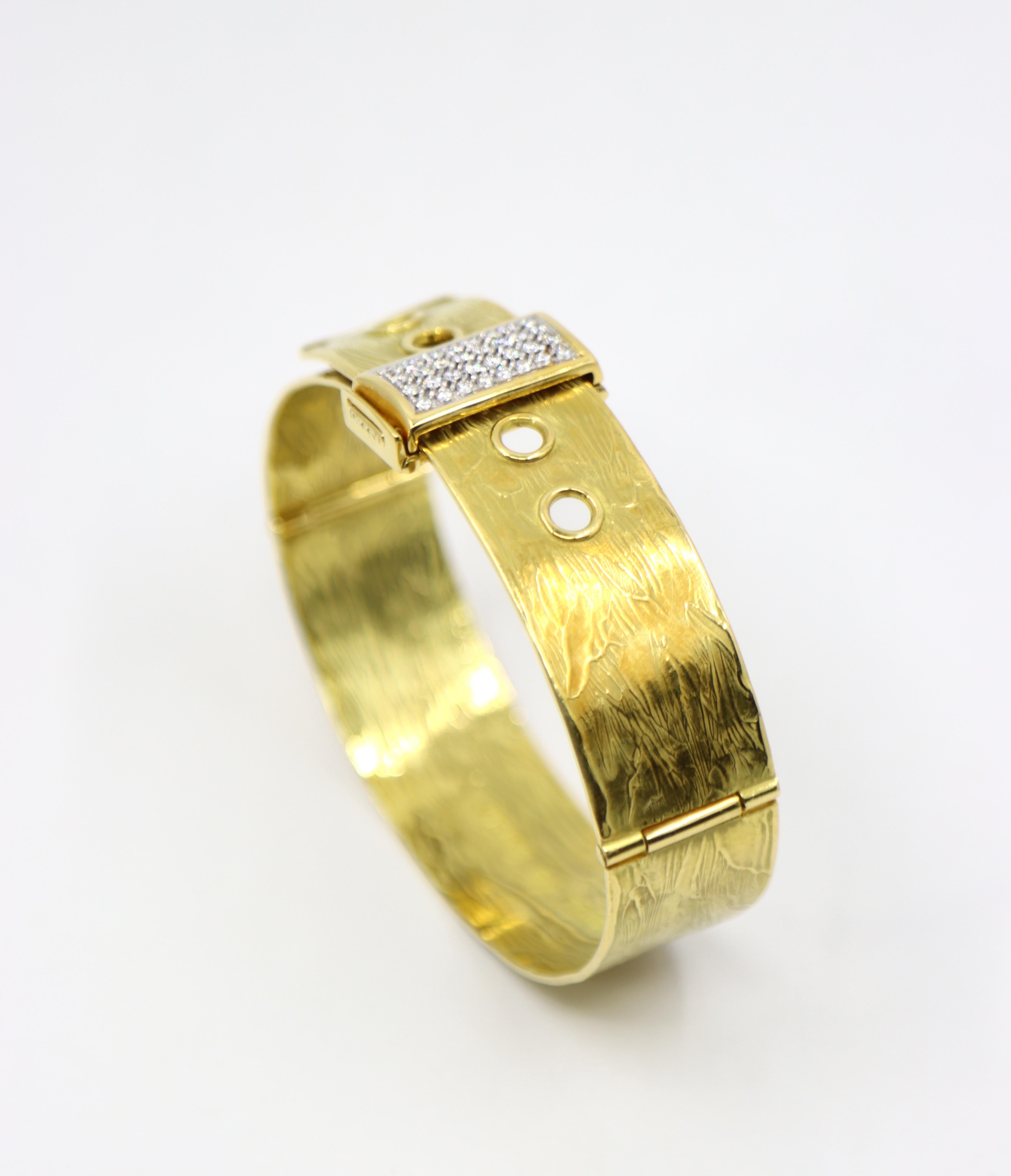 Zero by Torrini Bracelet ceinture en or 18K et diamants en vente 12