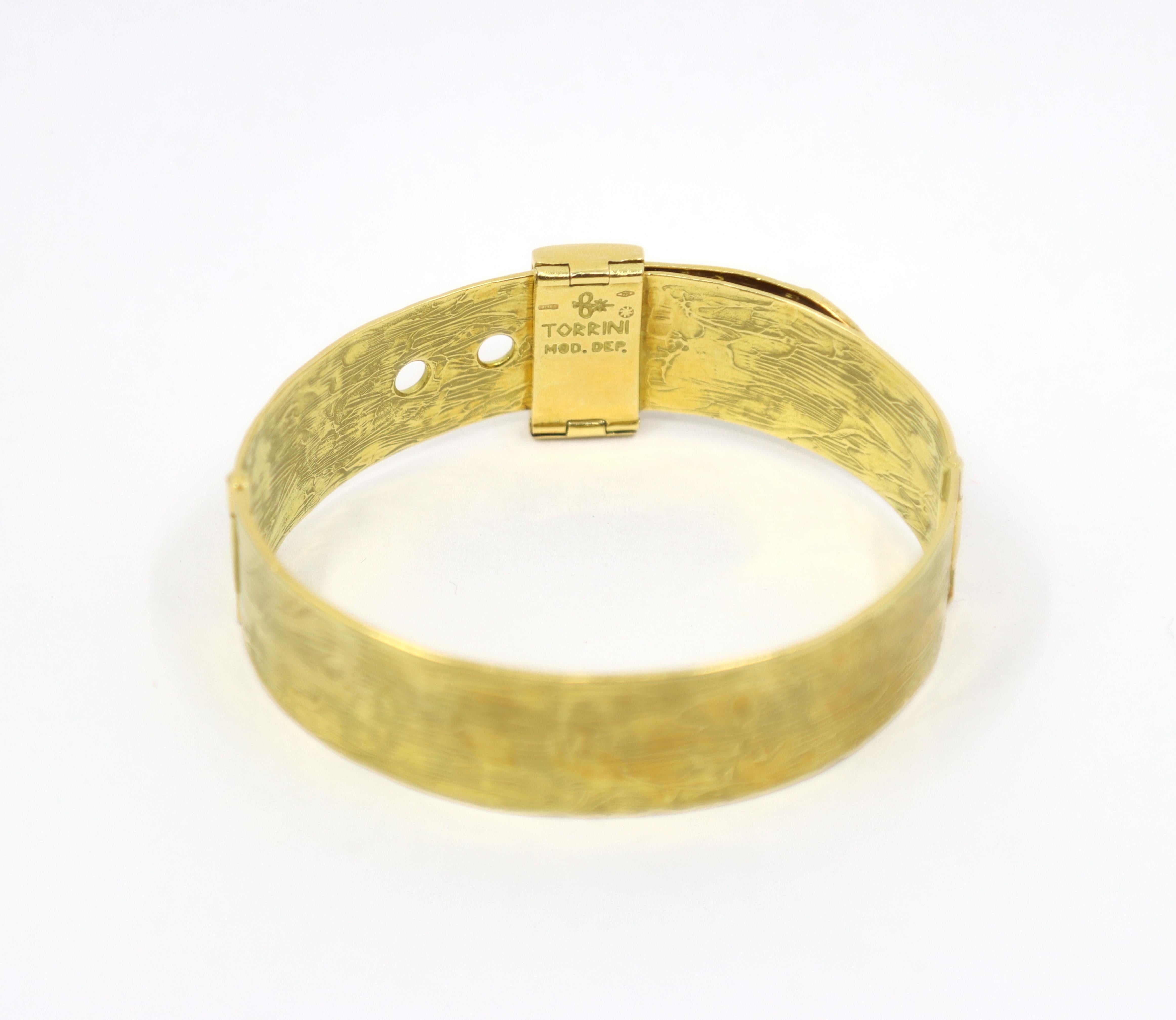 Zero by Torrini Bracelet ceinture en or 18K et diamants en vente 2