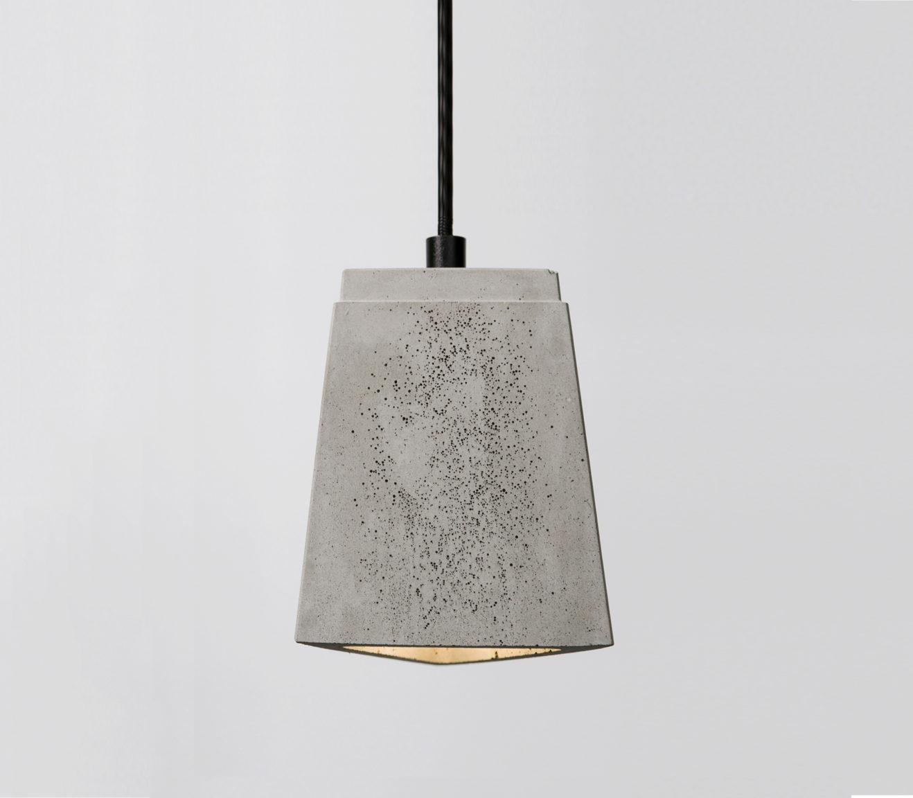 Industrial Zero, Concrete Ceiling Lamp by Bentu Design