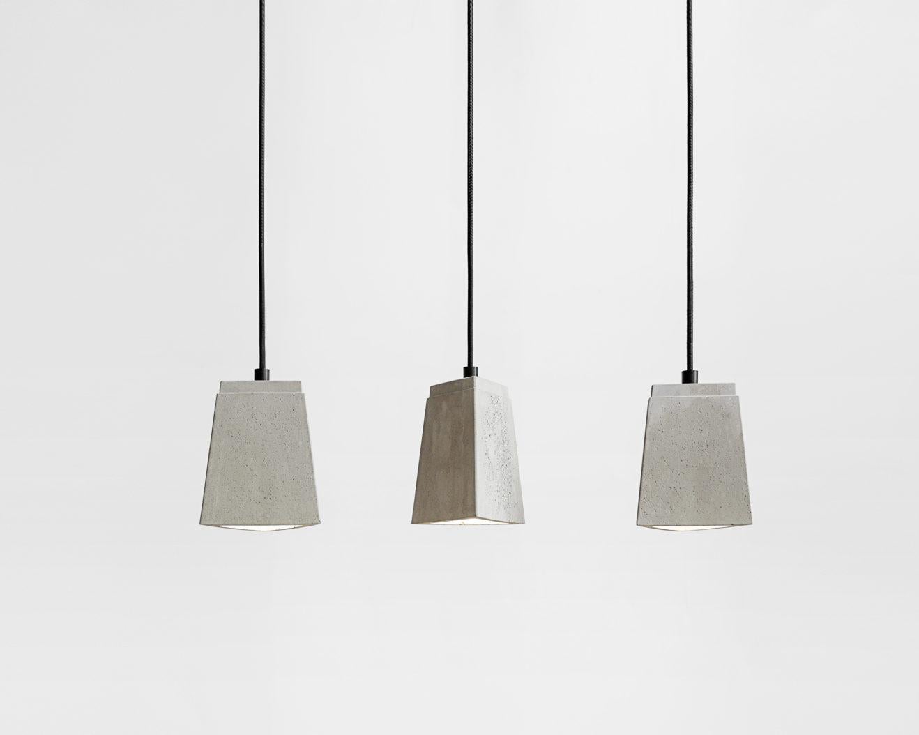 Zero, Concrete Ceiling Lamp by Bentu Design In New Condition In Paris, FR