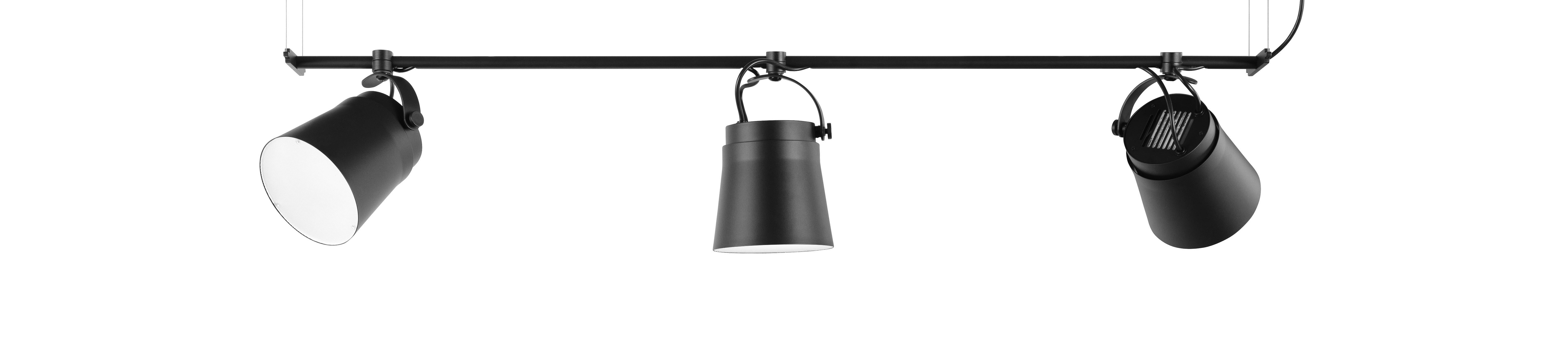 Zero Ginza Horizontal Pendant in Black by Thomas Bernstrand (Moderne) im Angebot