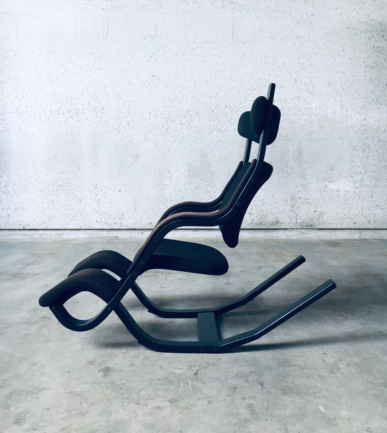 Fabric 'Zero Gravity' Rocking Chair by Peter Opsvik for Stokke Varier, Denmark 1991 For Sale