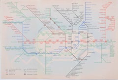 Vintage 1938 No 2 London Underground Pocket Map 'Zero' Hans Schleger after Harry Beck