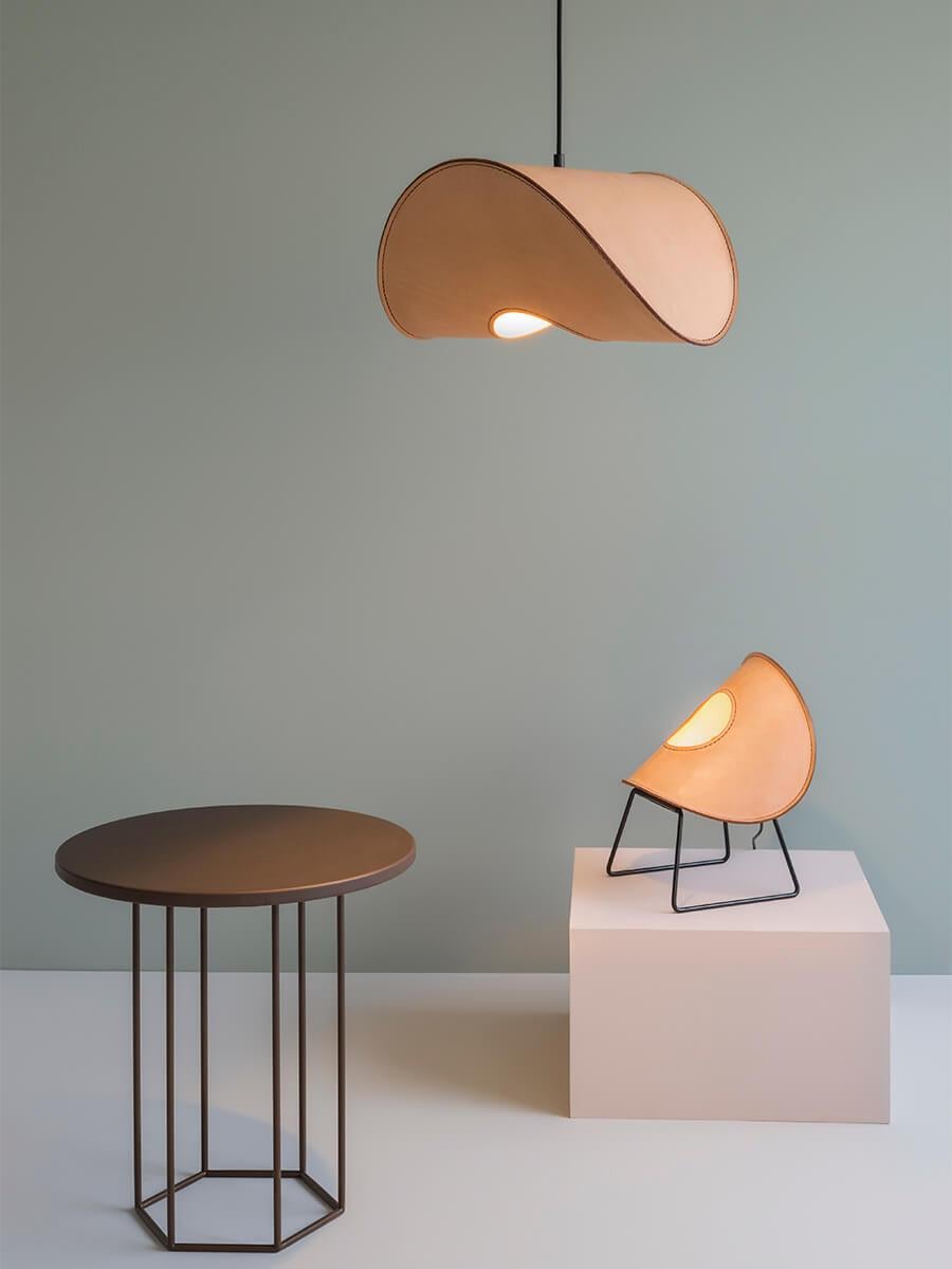 Zero Leather Standing Lamp Design by Jacob De Baan for Uniqka In New Condition For Sale In Türkali, 34