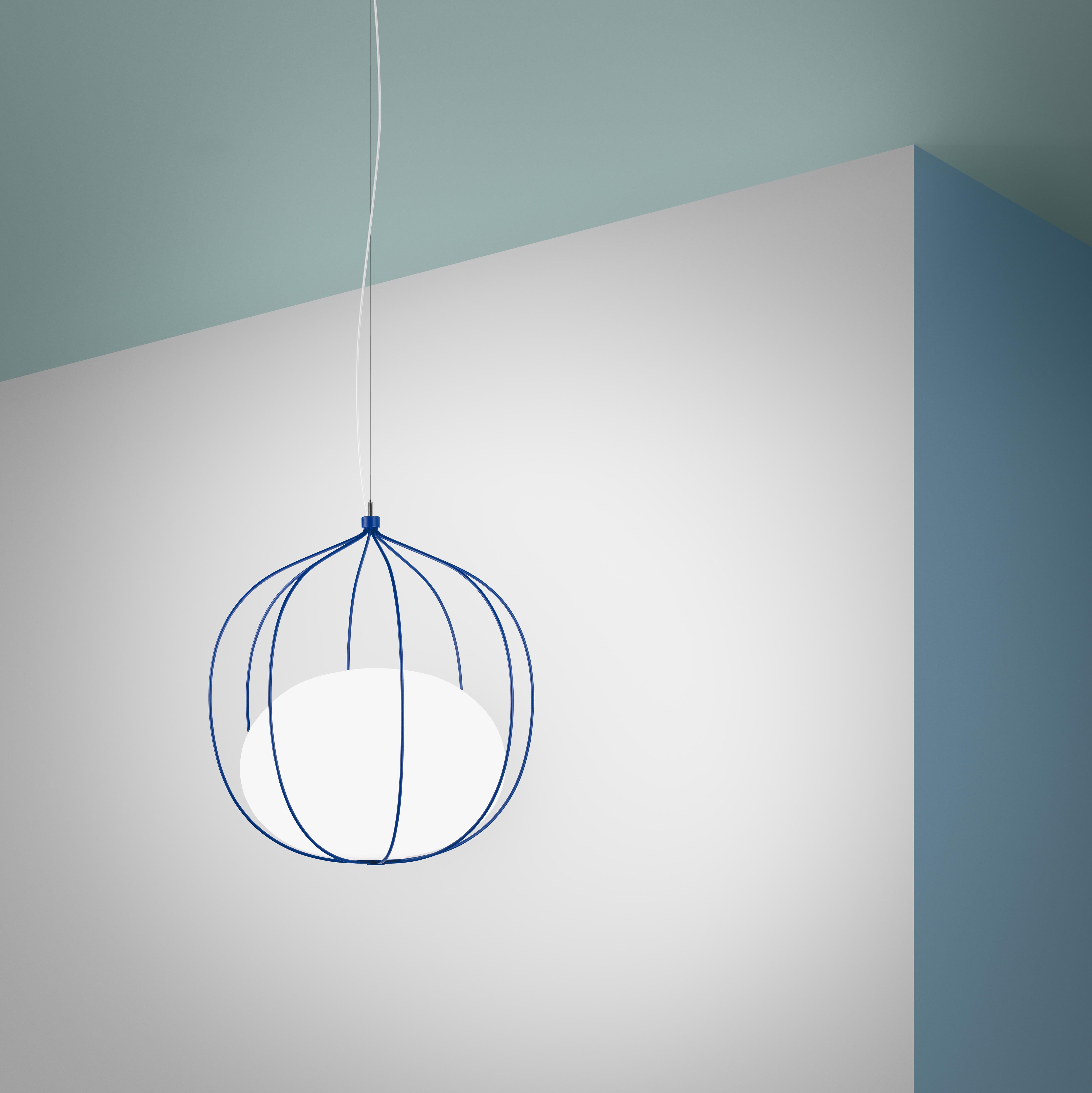 Metal Zero LED Hoop Pendant by Front Design For Sale