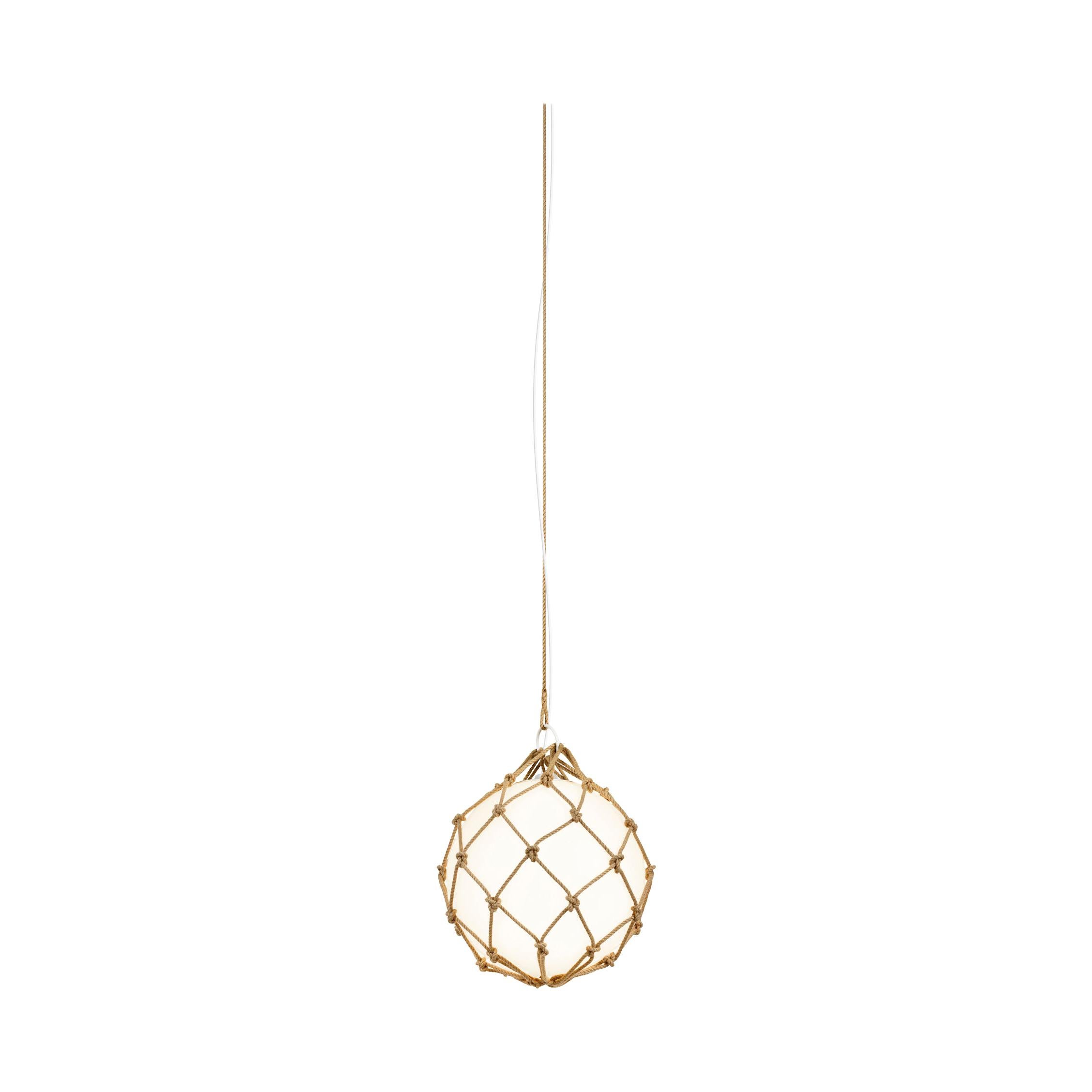 En vente : Beige (Natural) Zero LED Medium Fisherman Pendant de Mattias Ståhlbom