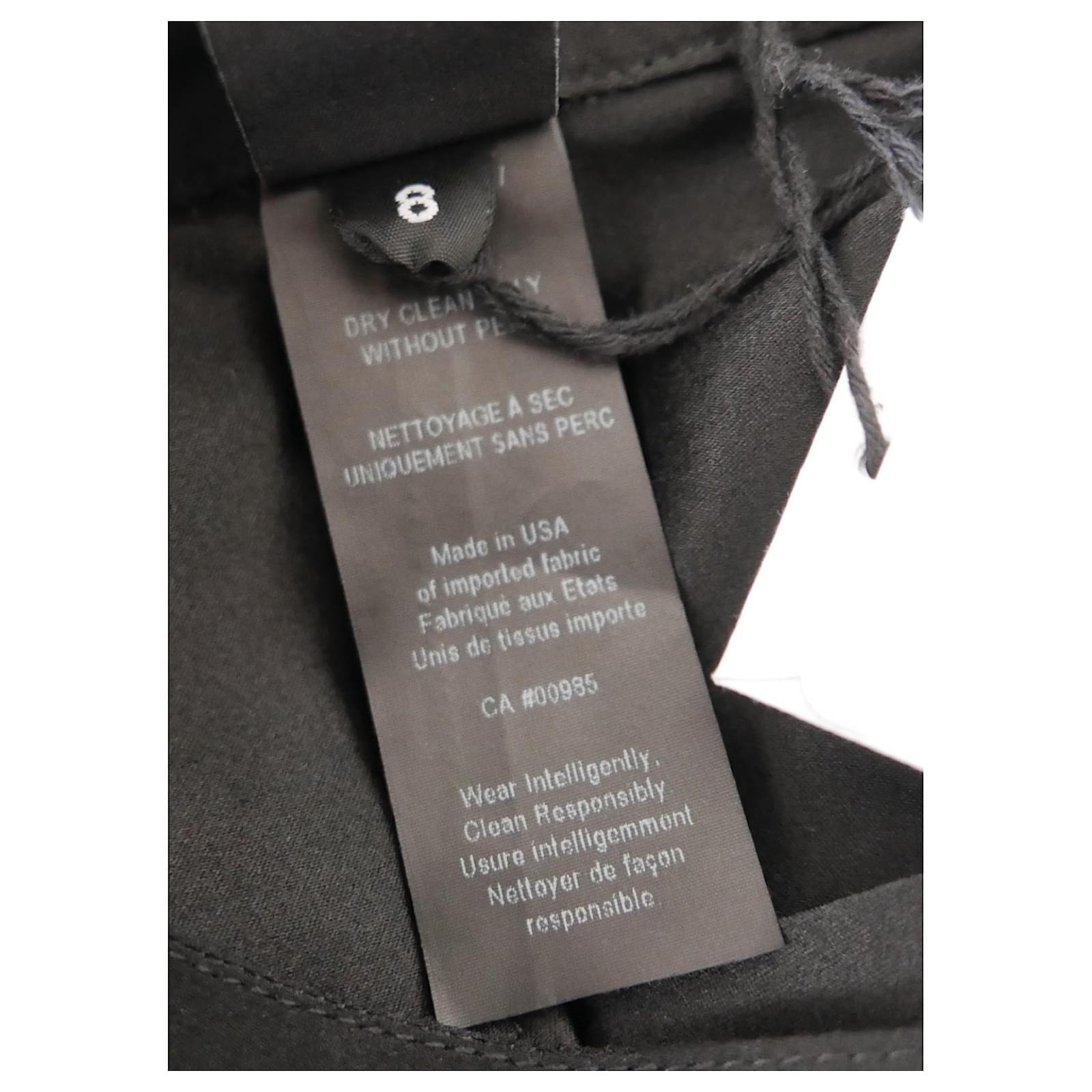 Zero+ Maria Cornejo Mare Black Silk Loose Fit Shirt Blouse For Sale 3