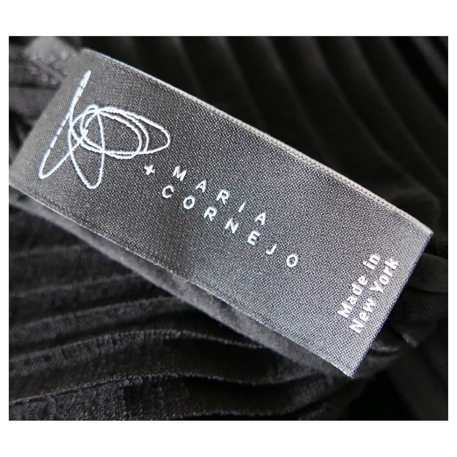 Zero+ Maria Cornejo Pleated Bodice Jumpsuit Black For Sale 1