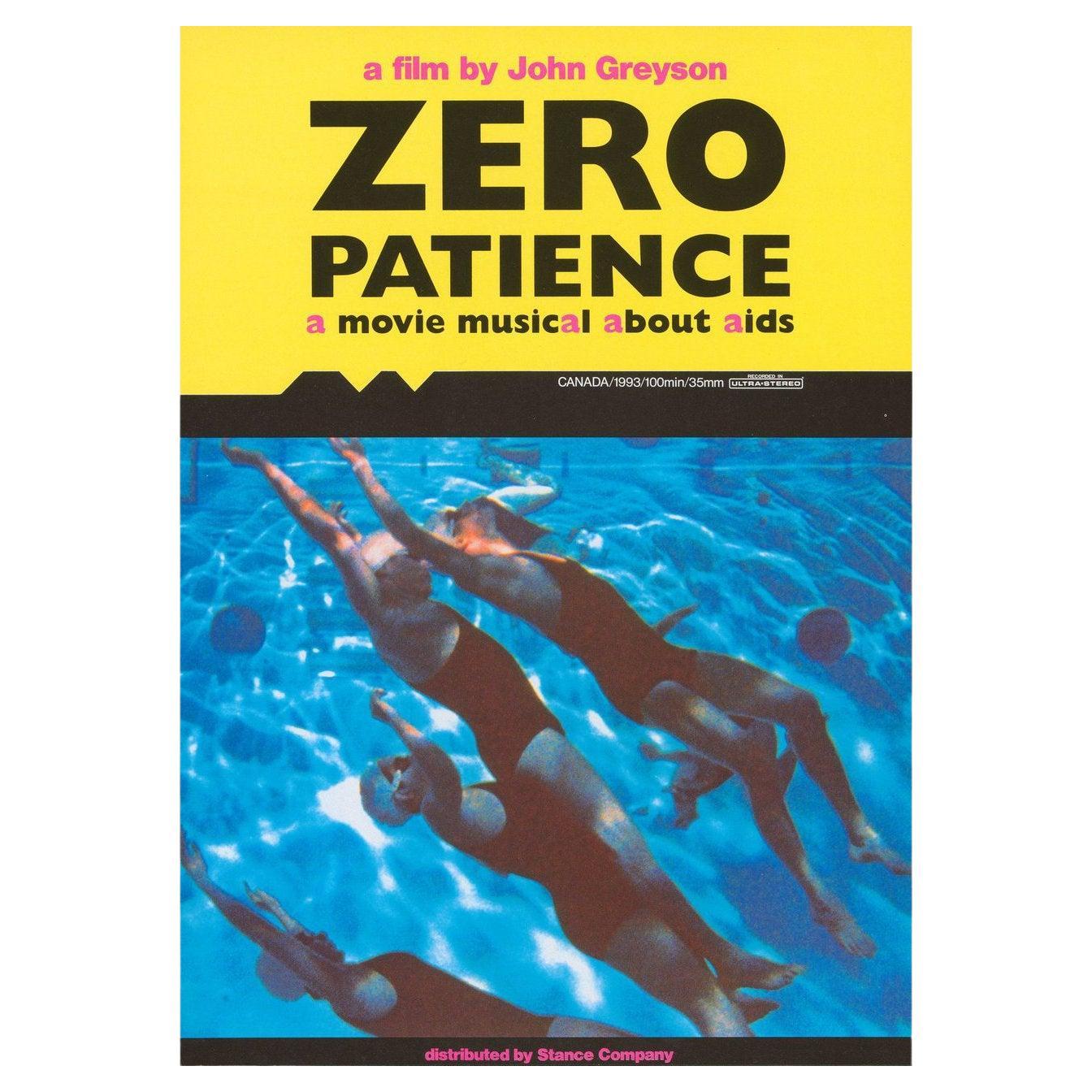 Affiche japonaise du film Zero Patience, 1993, format B2 en vente