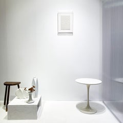 Pezzo da parete in ceramica zero bucato, stile Lucio Fontana, anni '80