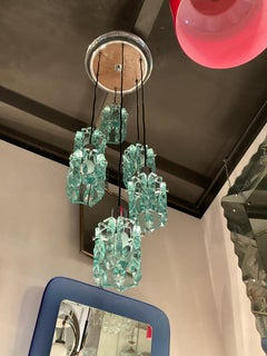 Zero Quattro Chandelier, 6 Lights, 1960