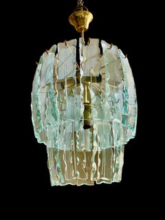 Lustre en verre Zero Quattro, Italie, années 1970