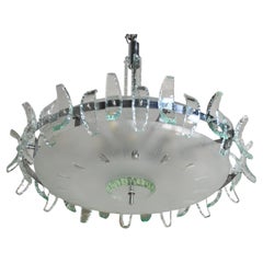 Zero Quattro Milano for Fontana Arte Suspension Lamp, Mid 50's