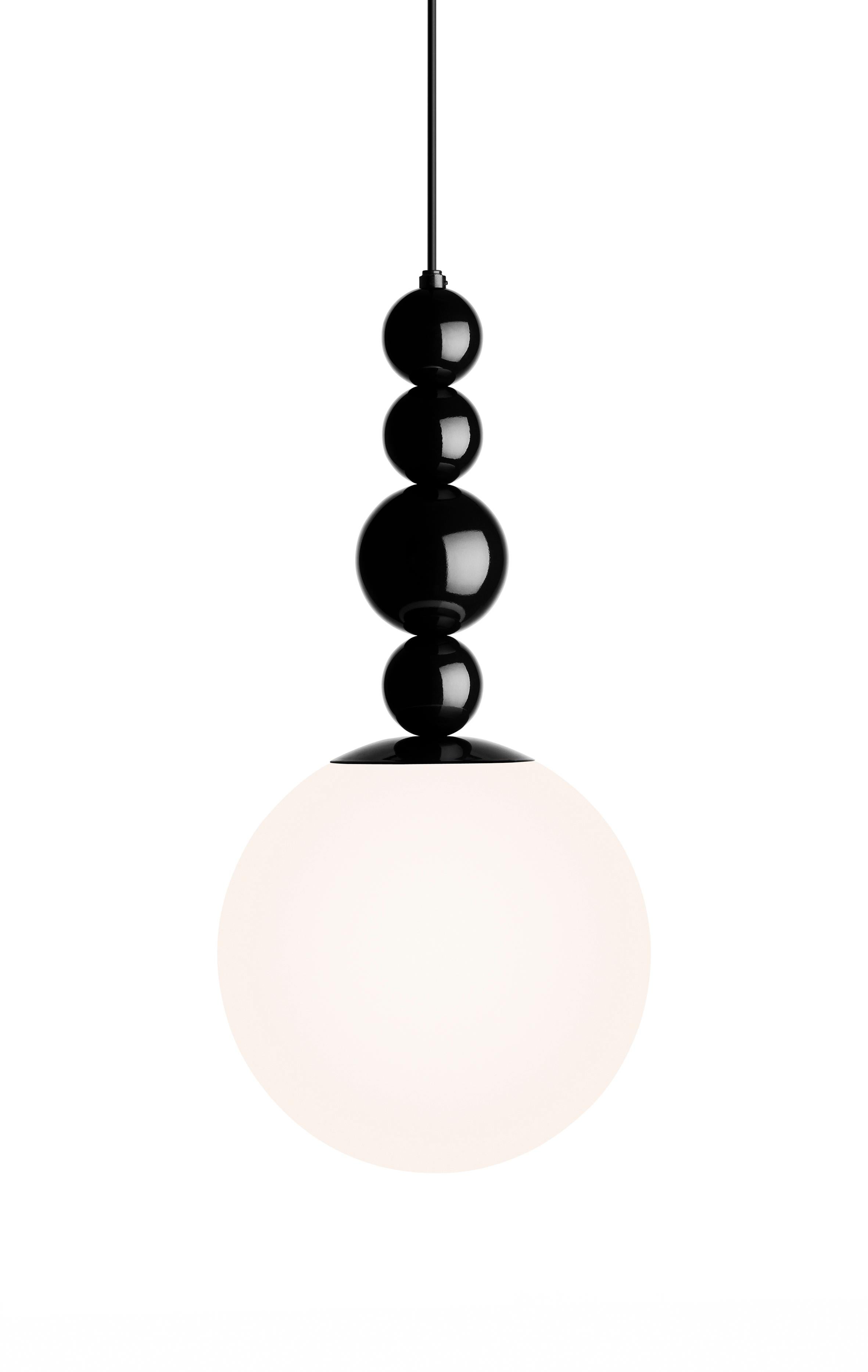 Zero RGB Pendant in Black by Fredrik Mattson For Sale